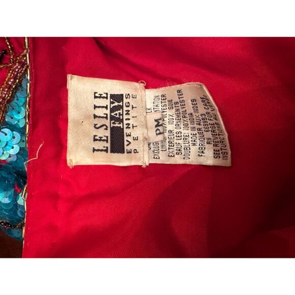 Ladies Size PM Leslie Fay Evenings Petite Sequin Jacket - Picture 3 of 4